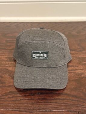 NEW Bridgestone Golf Split Panel 1935 Hat (Charcoal Adjustable) Golf Cap NWT NEW